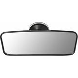Auto achteruitkijkspiegel - met zuignap - universeel model - 18 x 6 cm - binnen spiegel - Autospiegels