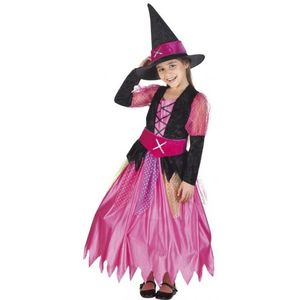 Roze heksen verkleed kostuum voor meisjes - Carnavalsjurken