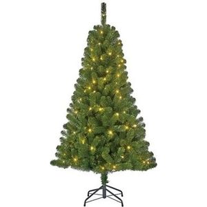 Tweedekans kunst kerstboom - 155 cm -met verlichting - Black Box Charlton - Kunstkerstboom
