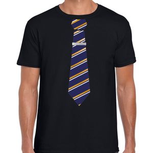Verkleed t-shirt kakker heren - kakker style - zwart - carnaval/corps outfit - Feestshirts