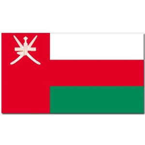 Landen thema vlag Oman 90 x 150 cm feestversiering - Vlaggen