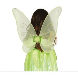 Verkleed vleugels vlinder - groen - voor kinderen - Carnavalskleding/accessoires - Verkleedattributen