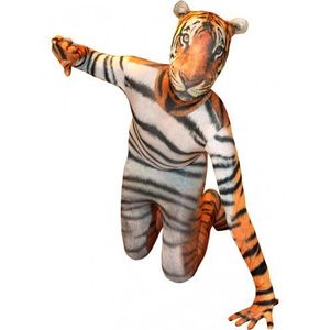 Morphsuit met tijger print voor kids - Carnavalskostuums