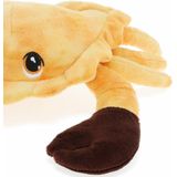 Keel Toys pluche krab knuffeldier - lichtbruin - lopend - 25 cm - Knuffel zeedieren
