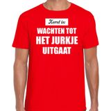 Kerst is: wachten tot het jurkje uitgaat Kerst t-shirt / Kerst outfit rood voor heren - kerst t-shirts