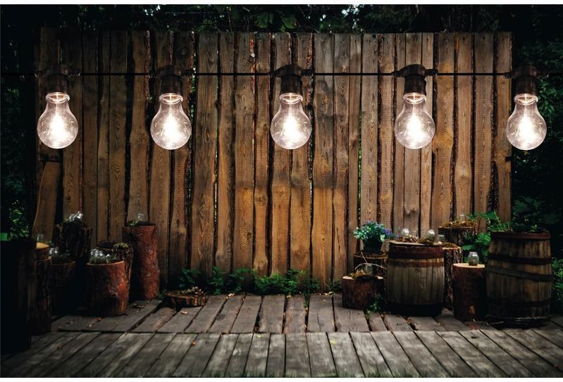 Feest tuinverlichting snoer 5 meter warm witte LED verlichting - Lichtsnoer voor buiten & € 35 bij | beslist.nl