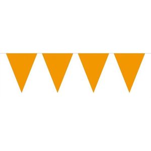 Groot formaat oranje slingers - Vlaggenlijnen