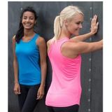 Blauw strand singlet sneldrogend voor dames - Tanktops