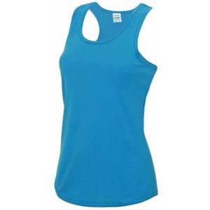 Blauw strand singlet sneldrogend voor dames - Tanktops