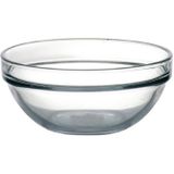 4x Glazen schaaltje/kommetje 14 cm - Snacks/toetjes serveren - Schaaltjes/kommetjes van glas - Keukenbenodigdheden