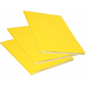 5x Rollen kraft kaftpapier geel 200 x 70 cm - Kaftpapier