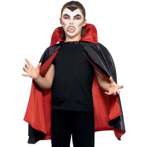 Vampier/Dracula verkleed set met cape schmink en tanden - Carnavalskostuums