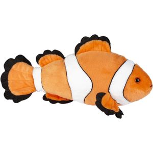 Pluche Kleine Knuffel Zeedieren Clownsvis Nemo van 40 cm - Speelgoed Vissen/Beesten Uit de Soft Serie - Leuk Als Cadeau