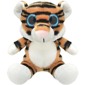 Speelgoed tijger knuffel 19 cm - Knuffeldier