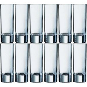 Arcoroc shotglazen/shotglaasjes/borrel glaasjes -12x stuks - 60 ml - Borrelglazen - Shotjes - Shotglaasjes