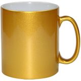 10x stuks Gouden drinkmokken onbedrukt 330 ml - Bekers