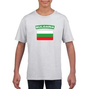 T-shirt wit Bulgarije vlag wit jongens en meisjes - Feestshirts