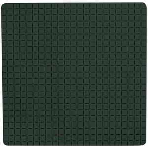 MSV Douche/bad anti-slip mat badkamer - rubber - groen - 54 x 54 cm - met zuignappen