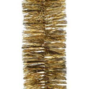 5x Feestversiering folie slingers goud 270 cm kunststof/plastic kerstversiering - Kerstslingers