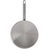 Steelpan/sauspan/juspan zilverkleurig 41 x 24 x 12 cm van 4 liter aluminium - Met handige deksel - Kookpannen