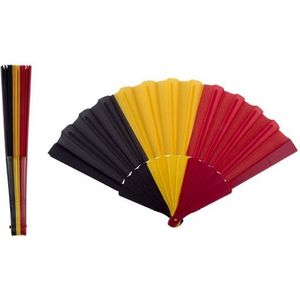 Waaier Belgische vlag - Verkleedattributen