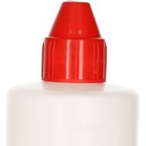 PlasticForte Doseerfles/sausfles - 2x - kunststof - transparant - met schenktuit - 500 ml - 22 cm