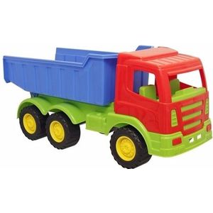 Luxe grote kiepwagen rood 70 cm - Speelgoed vrachtwagens