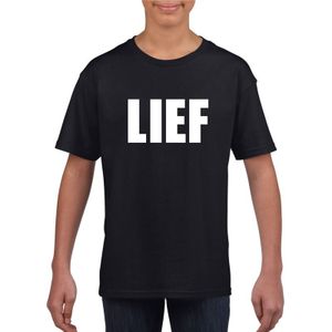 Lief tekst t-shirt zwart kinderen - T-shirts