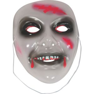 Plastic zombie vrouw masker - Verkleedmaskers