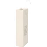 Waterverdamper - 4x - creme wit - keramiek - 400 ml - radiatorbak luchtbevochtiger - 7,4 x 17,7 cm - Luchtbevochters