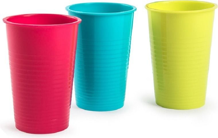 48x stuks Drinkglazen/limonadeglazen gekleurd 360 ml - Sapglazen/waterglazen onbreekbaar kunststof voor kinderen