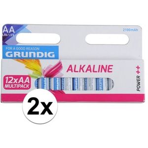 24 stuks AA batterijen - Penlites AA batterijen