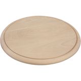 Set van 3x Stuks Ronde Houten Ham Plankjes / Broodplanken / Serveer Planken 25 cm - Serveerplanken