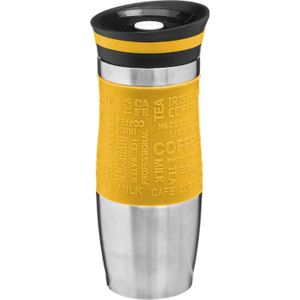 5Five - Thermosbeker/isolatie/warmhoud - Koffiebeker - geel - 350 ml - Thermosbeker