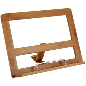 Bamboe houten kookboekhouder/tablethouder - 32 cm - Handige keuken accessoires