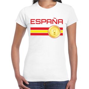Espana / Spanje landen t-shirt wit dames - Feestshirts