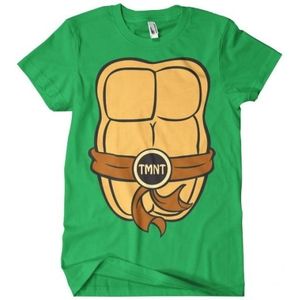 Teenage Mutant Ninja Turtles verkleed t-shirt groen voor heren - Feestshirts