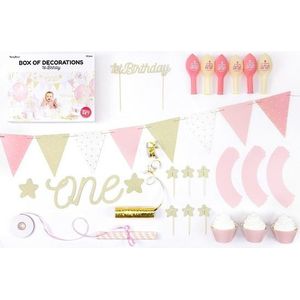 Compleet verjaardagpakket 1 jaar meisje - Feestpakketten