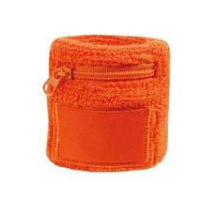 Oranje zweetbandjes met zakje - Zweetbanden