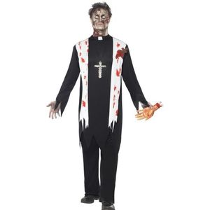 Priester kostuum bebloed - Carnavalskostuums