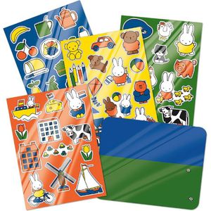 Raam/autoraam kinder stickers - 4 velletjes - Nijntje thema - Stickerboeken