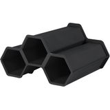 4x Stuks Stapelbare Wijnrekken Module Voor 12 Flessen L34 X B31 X H18 cm - Wijnfles Houder Hexagon