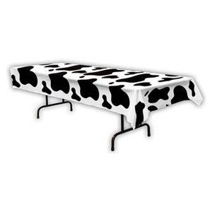 Plastic koe tafelkleed 275 x 135 cm - Feesttafelkleden