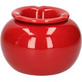 Terras asbak/stormasbak rond keramiek 16 x 11 cm roodï¿½- Buiten asbakken