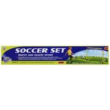 1x Voetbalgoals/voetbaldoelen 80 x 60 x 40 cm buitenspeelgoed - Voetbaldoel