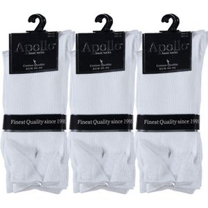 9 Paar voordelige witte sokken voor heren - Sokken