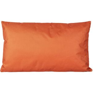 1x Bank/sier kussens voor binnen en buiten in de kleur oranje 30 x 50 cm - Sierkussens