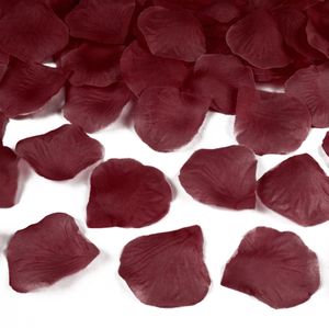 Donkerrode rozenblaadjes 1000x stuks - Rozenblaadjes / strooihartjes