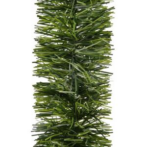 8x Feestversiering folie slingers groen 270 cm kunststof/plastic kerstversiering - Guirlandes