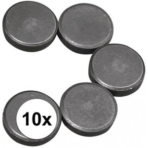 10x Knutsel magneten rond 20 x 5 mm - Magneten